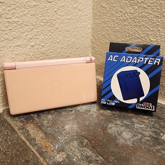 Hardware - Nintendo DS Lite System, Coral Pink, w/ AC Adapter - Nintendo - Picture 1 of 8